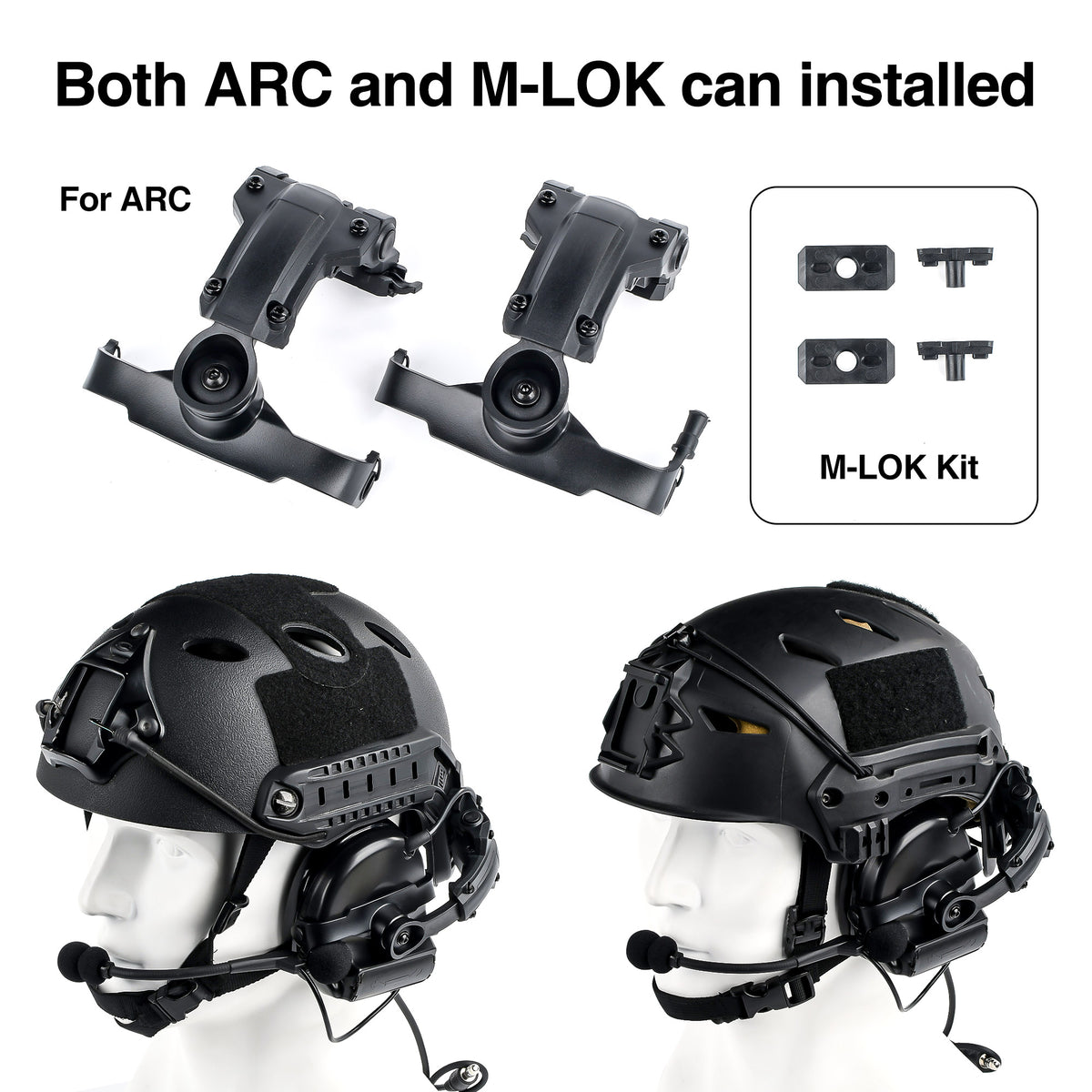 Rotating Helmet Rail Mount Kit